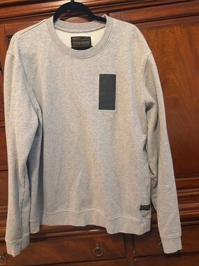 Replay xxl grey and black crewneck sweater